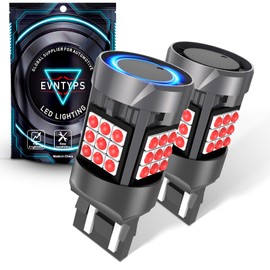 evntyps CANBUS 7440 7443 LED Brake Light Bulb with Built-in Resistor 7443R 7444 7440 LED Tail Light Bulb Red CANBUS Error Free,T20 W21W Lamps Replacement for Rear Stop Lights(2pcs)