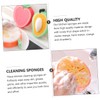 Baluue 12pcs Adorable Fruit Shape Dish Cleaning Sponges Thickened Scrubbers