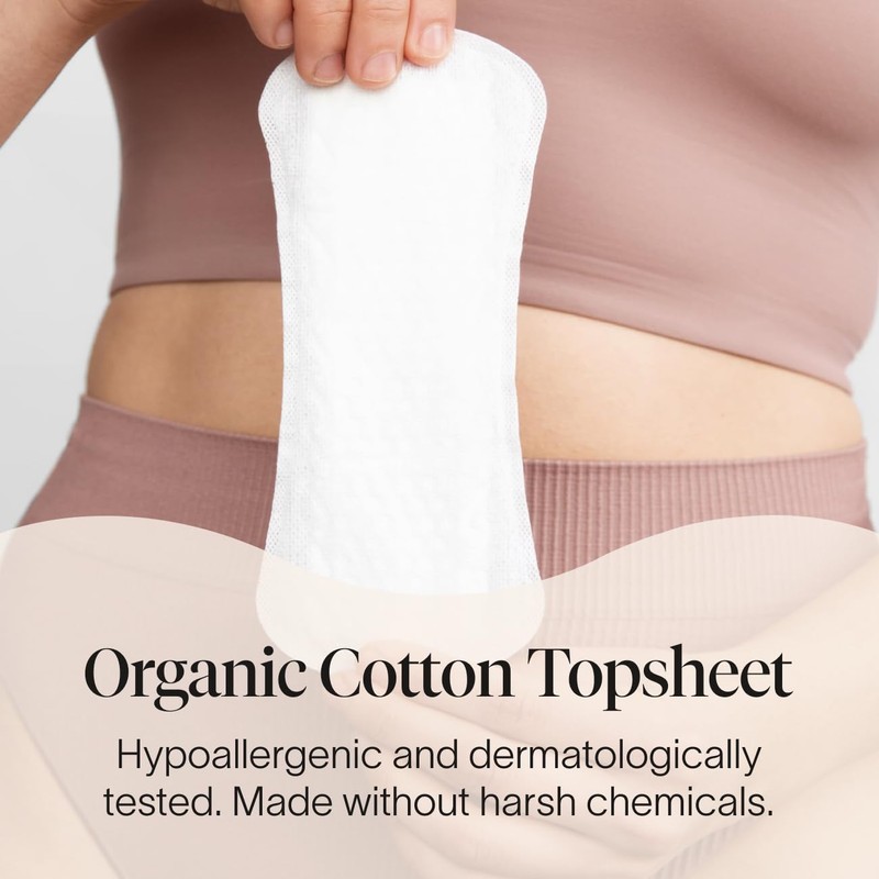 Cora 100% Organic Cotton Topsheet Period Liners (42 Regular Period