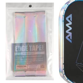 AMA SPORT Pickleball Paddle Edge Guard Tape 3 Pack Laser Protection Tapes 26mm Width Pickleball Edge Guard Tape Perfectly Fit Curved Without Wrinkling (Silver)