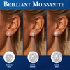 JOLINO Moissanite Stud Earrings, Stud Earring for Women Men, Earrings