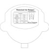 1 piece 220v - motorized damper air duct vent air