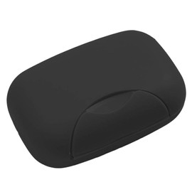Creative Travel Handmade Soap Box Waterproof and leakproof Soap Box & Sealed Portable Outdoor Soap Box,soap box (Black)