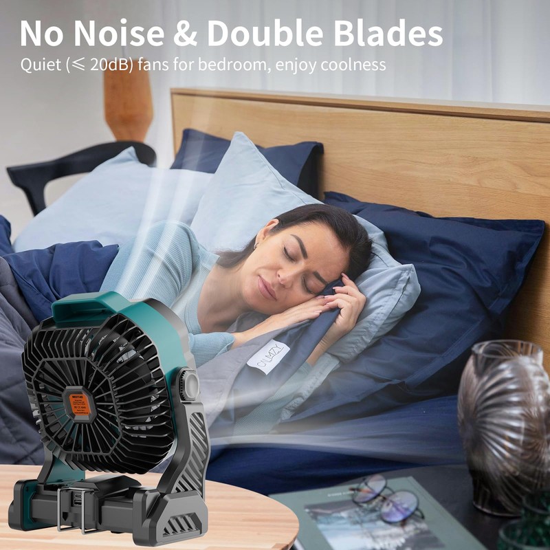 WESTTREE 20000mAh Battery powered fan Camping Fan essentials,Rechargeable fan Portable