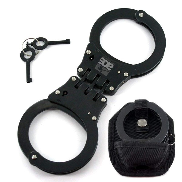 Ace Martial Arts Supply Heavy Duty Handcuffs and Keys (Black