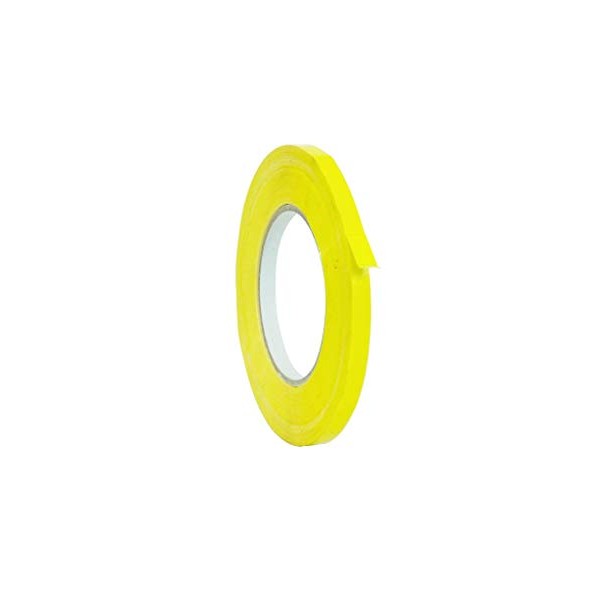 WOD BSTC24PVC Yellow Produce Poly Bag Sealing Tape, 3/8 inch