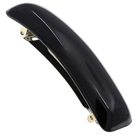 Camila Paris CP3019 - Pasadores de pelo franceses para niñas, color negro, cierre de metal de goma fuerte agarre clips para el pelo para mujeres, anti