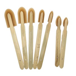 JMIBASIC Caulk Smoothing Tool Set, Assorted 7 Sizes with 2 Corner & Narrow Spatula, Silicone & Sealant Grout Applicator, Rubber Caulking Finisher (Wood)