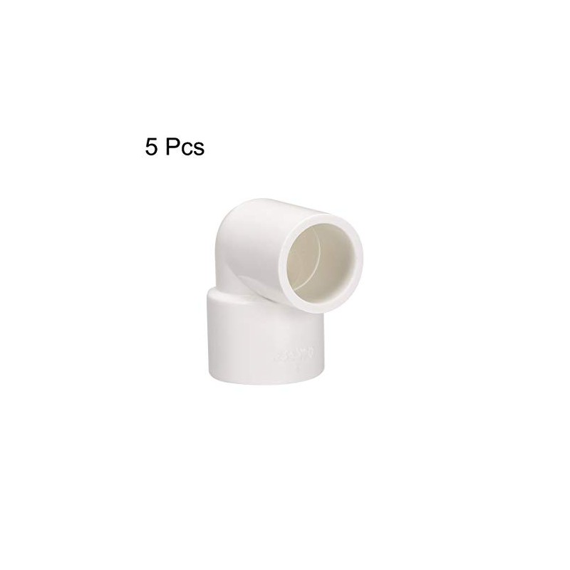sourcing map PVC Pipe Fitting 90 Degree Elbow Schedule 40