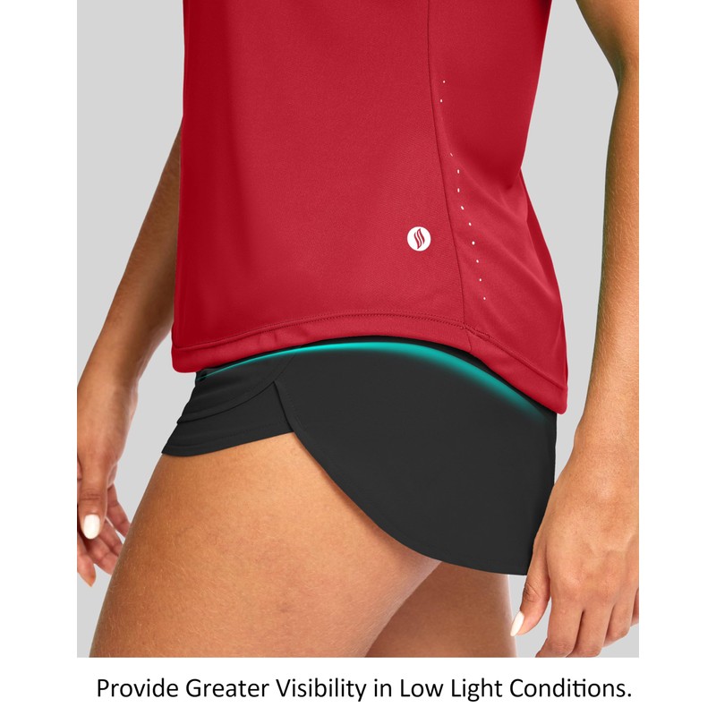 SANTINY Sleeveless Workout Tops for Women Breathable Lightweight Athletic Running