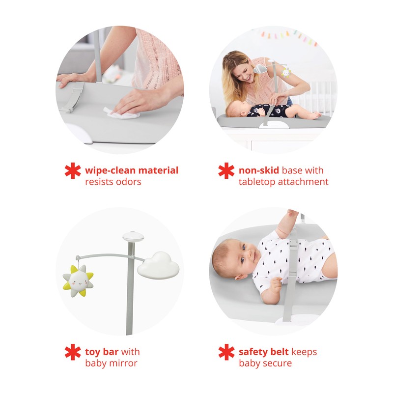 Skip Hop Baby Changing Pad Nursery Style Wipe-Clean Contoured with