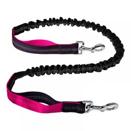 DONGKER Bungee Dog Leash, 3.9ft/4.9ft 360º Rotating Waist Double Ended Dog Leash Dual-Handle Shock Absorbing Reflective Bunge for Small Medium Large Dogs (without Waist Pack and belt)