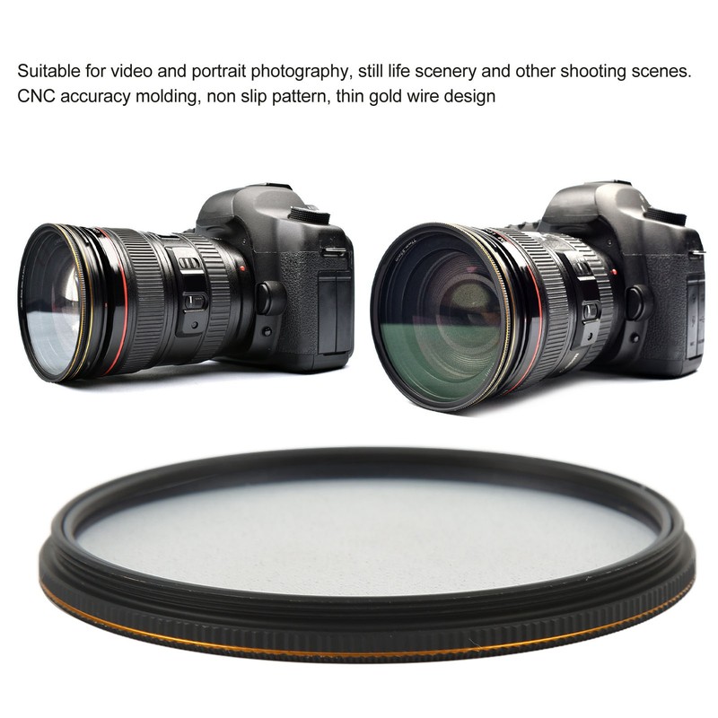 Lightdow Black Diffusion 1/4 Filter Mist Cinematic Effect Soft Focus