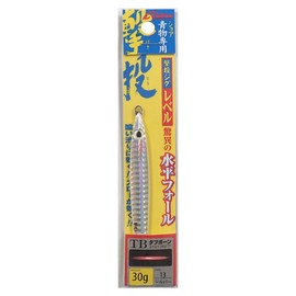 OWNER 31870 Metal Jig Lure, GJL-30 Shooting Jig Level, 1.1 oz (30 g), Silver (Glow Edge) #13