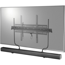 Rocketfish Universal Soundbar Mounting System - Black Soundbar Holder Compatible with 70" to 90" TVs - Adjustable Soundbar Bracket Mounting System - Durable Speaker Holder for Wall