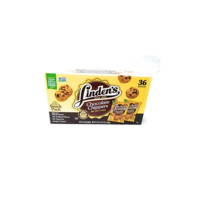 Linden's Chocolate Chippers Bite Size Cookies 36 - 2 oz