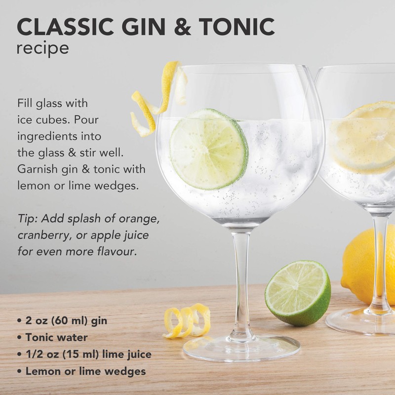Final Touch Gin Cocktail 27 Ounce Glass