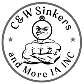 C&W SINKERS AND MORE Flat Bank Sinkers (1oz-20oz) (16oz, 6pk)