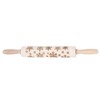 Christmas Wooden Rolling Pins Engraved Embossing Dough Pin with Snowflake