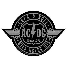 AC/DC Rock N Roll Will Never Die Out Cut-Out Patch | 2835