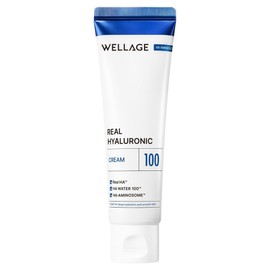 Wellage Real Hyaluronic 100 Cream, 80ml, 1 pc / 웰라쥬 리얼 히알루로닉 100 크림, 80ml, 1개