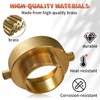 Brass Fire Hydrant Adapter 2-1/2" NST/NH Female x 2" NPT