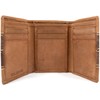 REDHIDE Mens/Gents Genuine Soft Leather Tri-Fold Wallet/Credit Card Holder -