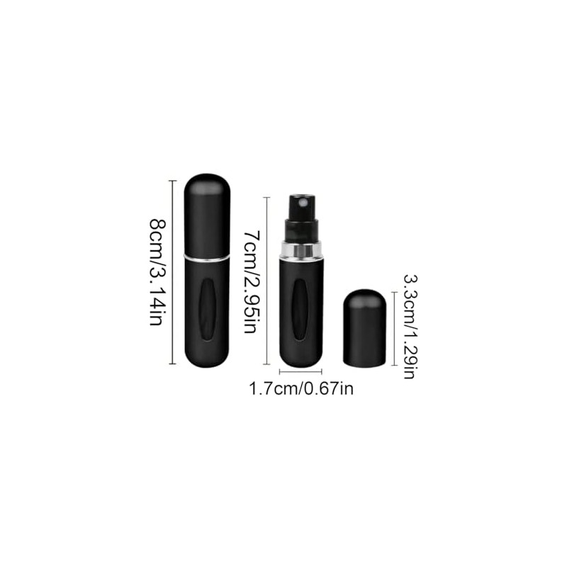 Surface Mitt Travel Perfume Atomizer Set, 4-Pack 5ML Refillable Mini