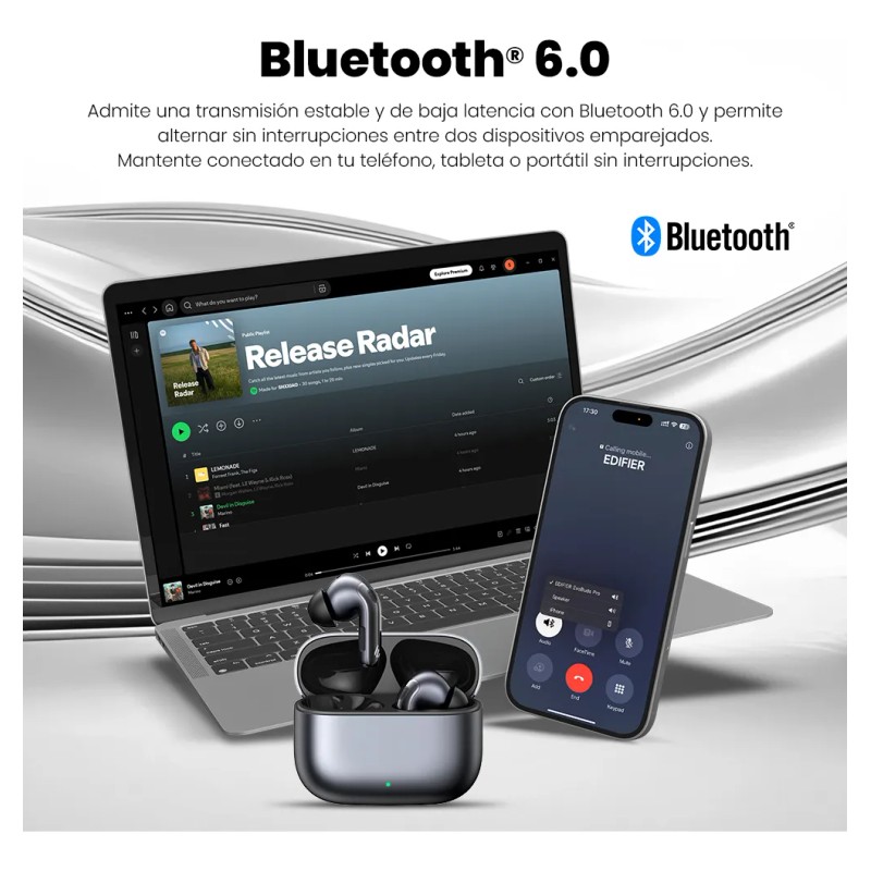 Edifier Evobuds Pro Audfonos -48db Cancelacin Ruido Bluetooth 6.0 con