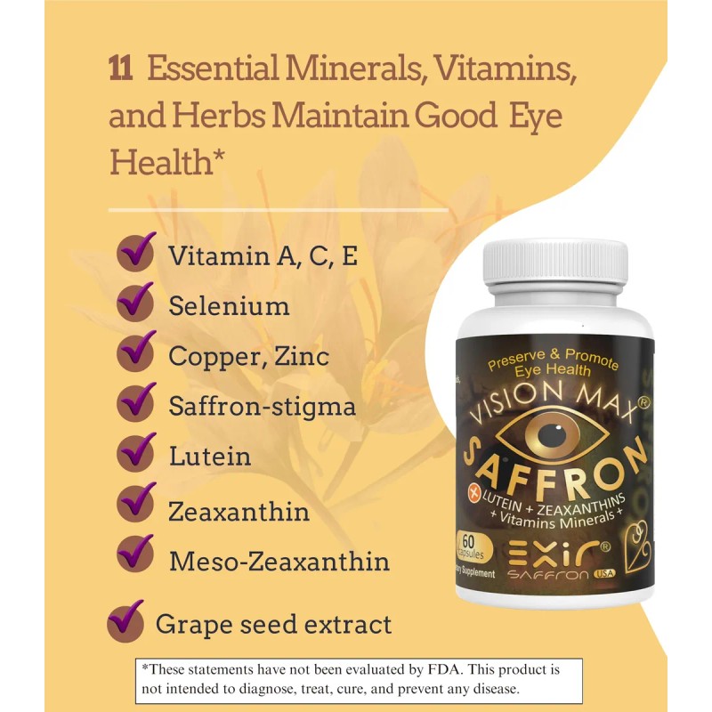 Vision Max Suplemento Antioxidante Ojos 30 Cápsulas