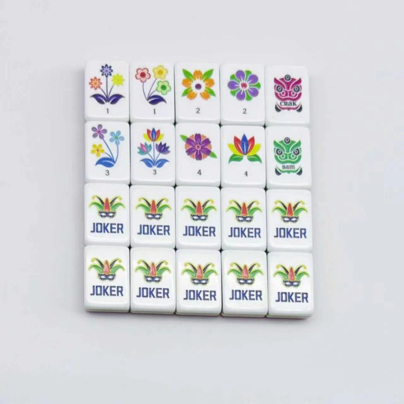 ,160 Acrylic Mahjong Tiles,American Mahjong,Hand-carved Mahjong Tiles,Custom 4-Layer Mahjong,Amara Pink