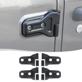 Voodonala for Jeep Wrangler JL JT 2Doors 4XE 2018-2024 Car Door Hinge Cover Compatible with Jeep Wrangler JL JT 4XE 2Doors 2018 2019 2020 2021 2022 2023 2024 (Matte Black,ABS,8Pcs/Set)