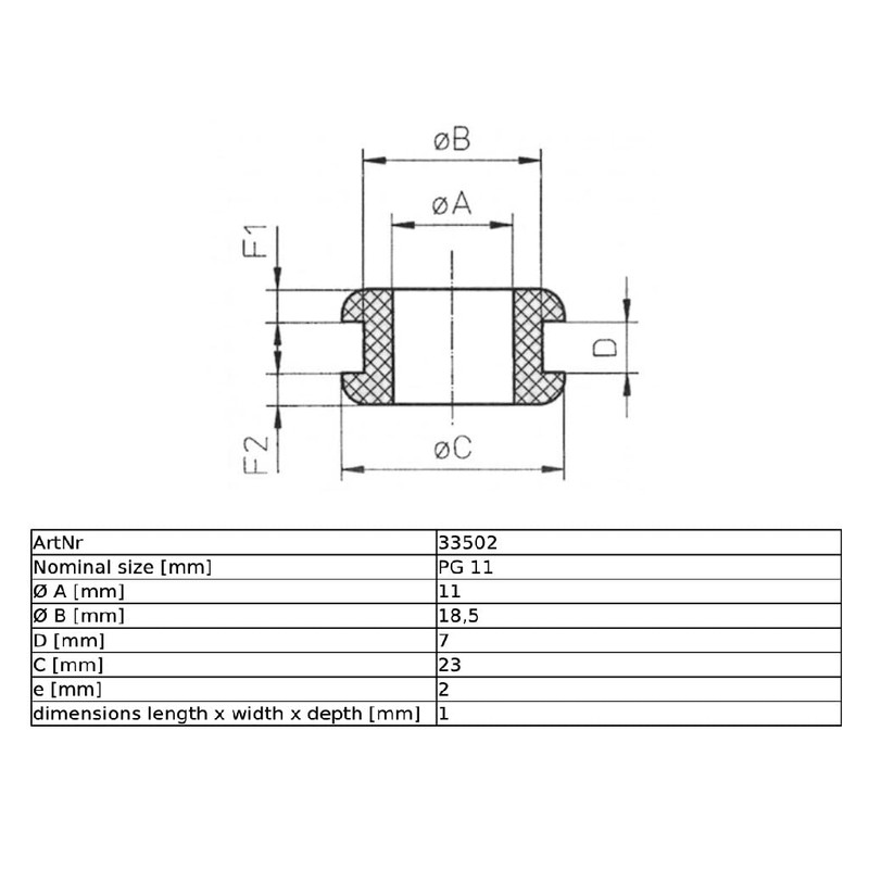Wiring Grommets Rubber Grommets Cable Feed-Through Cable 6 mm Nozzle
