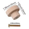 Emptty 20PCS Dresser Knobs, Knobs for Dresser Drawers, Round Unfinished