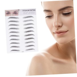 Mikinona Application 2 Pack Brow Shaper Stickers Imitation Eyebrow Transfer Stickers for Men and Women