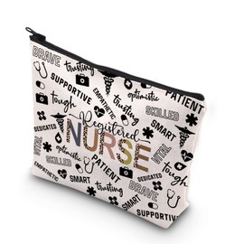 RN Registered Thank You Gift Registered Nurse Makeup Bag Nursing Student Gift (Registered NURSE CA)