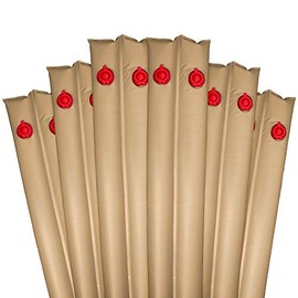 Robelle 3809-TAN-06A Pool Cover Weights, 6-Pack, 8 ft. Tan Double Chamber, 16 Gauge