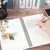 Hikrxya 4 Pack Notebook Lined A5 Spiral Notepad, Black Kraft