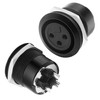 MEIRIYFA XLR 3-Pin Socket Panel Mount Adapter Audio Connector, XLR