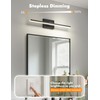 NIORSUN 24 Inch Modern Bathroom Light Fixture, 14W 5CCT Dimmable