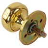 Maxtech 10332 Polished Brass US3 Interior Exterior Knob Rose Kit