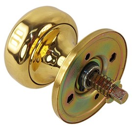 Maxtech 10332 Polished Brass US3 Interior Exterior Knob Rose Kit for Thru Bolted Ornamental Iron Gate Door Mortise Lock Sets (Compatible with Marks 22AC)