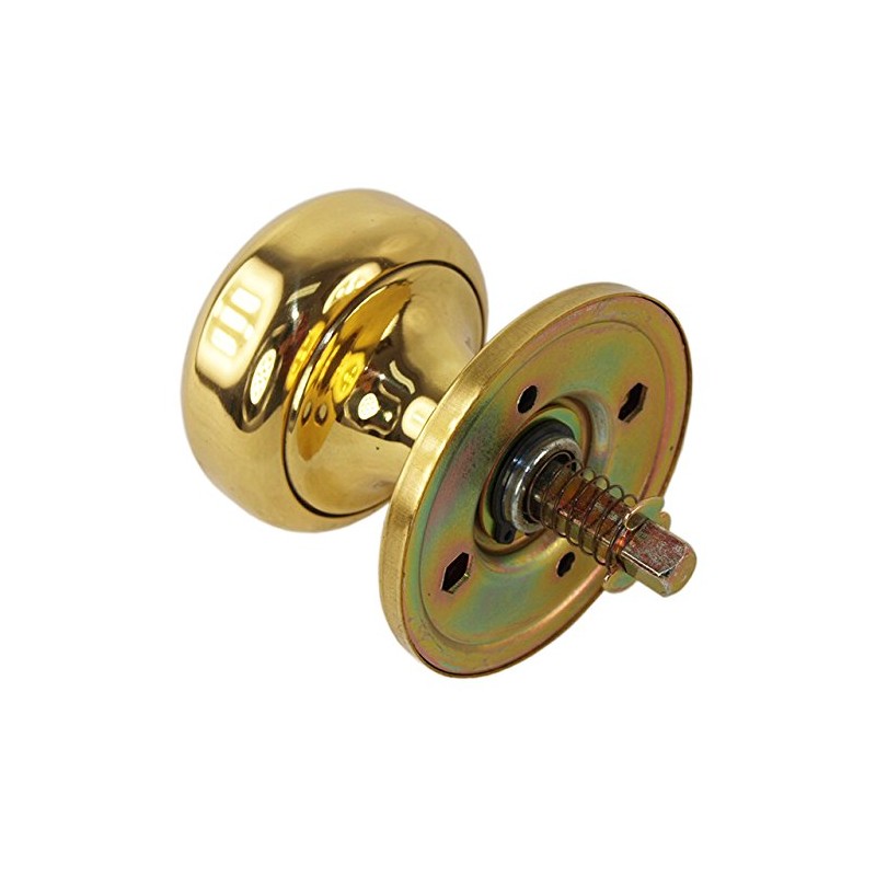 Maxtech 10332 Polished Brass US3 Interior Exterior Knob Rose Kit