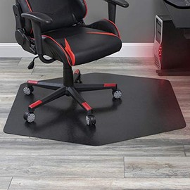 ES Robbins Game Zone Chair Mat, 42" x 46", Black
