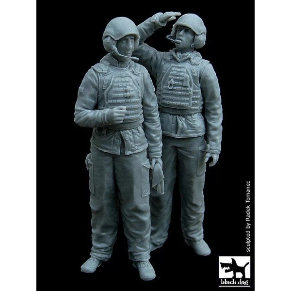 Black Dog 1/35 British Army Tank Crew in Afghanistan (2