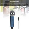 Wired Condenser Microphone 3.5mm with UShaped 3.5mm Audio Adapter for