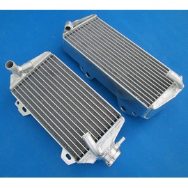 Aluminum radiator + hose for Suzuki RMZ450 RMZ 450 2008-2015 09 10 11 12 13 14 15 (BLUE)