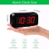 KWANWA Alarm Clock, LED Digital Clock, Small Wall Clock, Battery