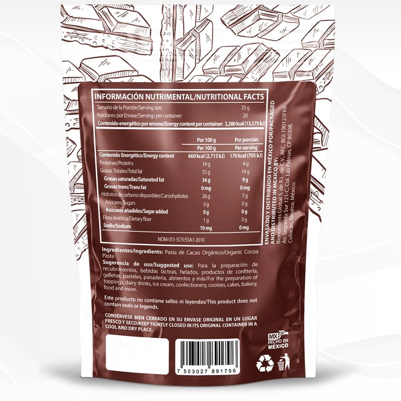 CACAO ORGÁNICO 500G WELLTHY SUPER FODDS