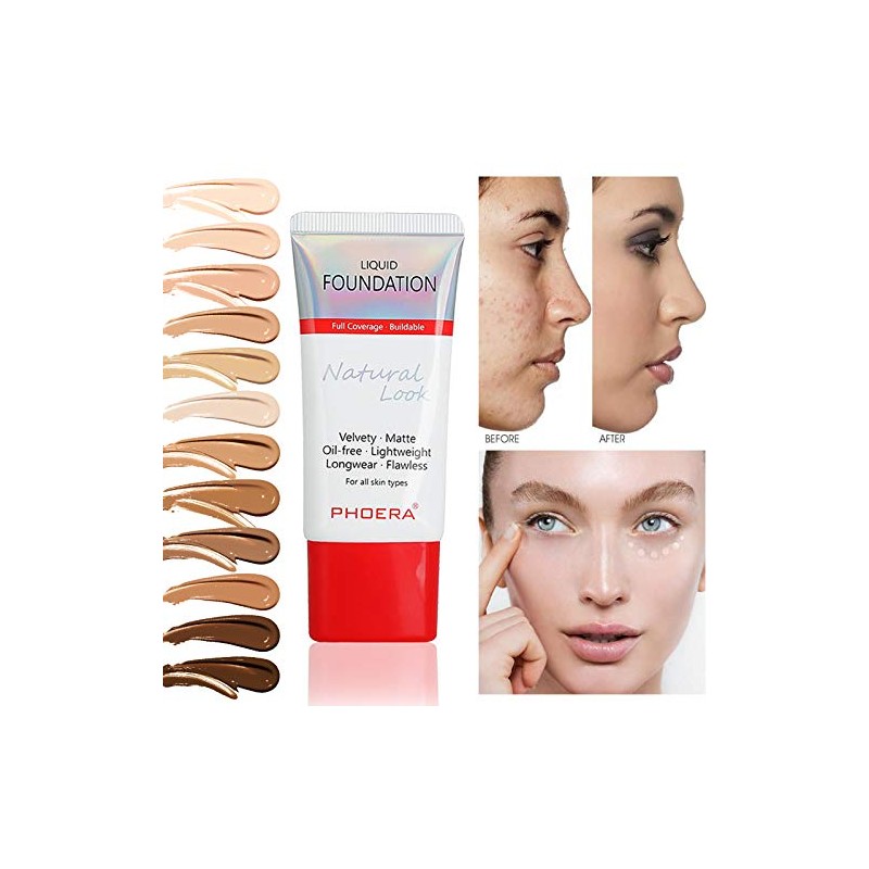 AQUAPURITY PHOERA Full Coverage Foundation New Formula Waterproof Long Lasting